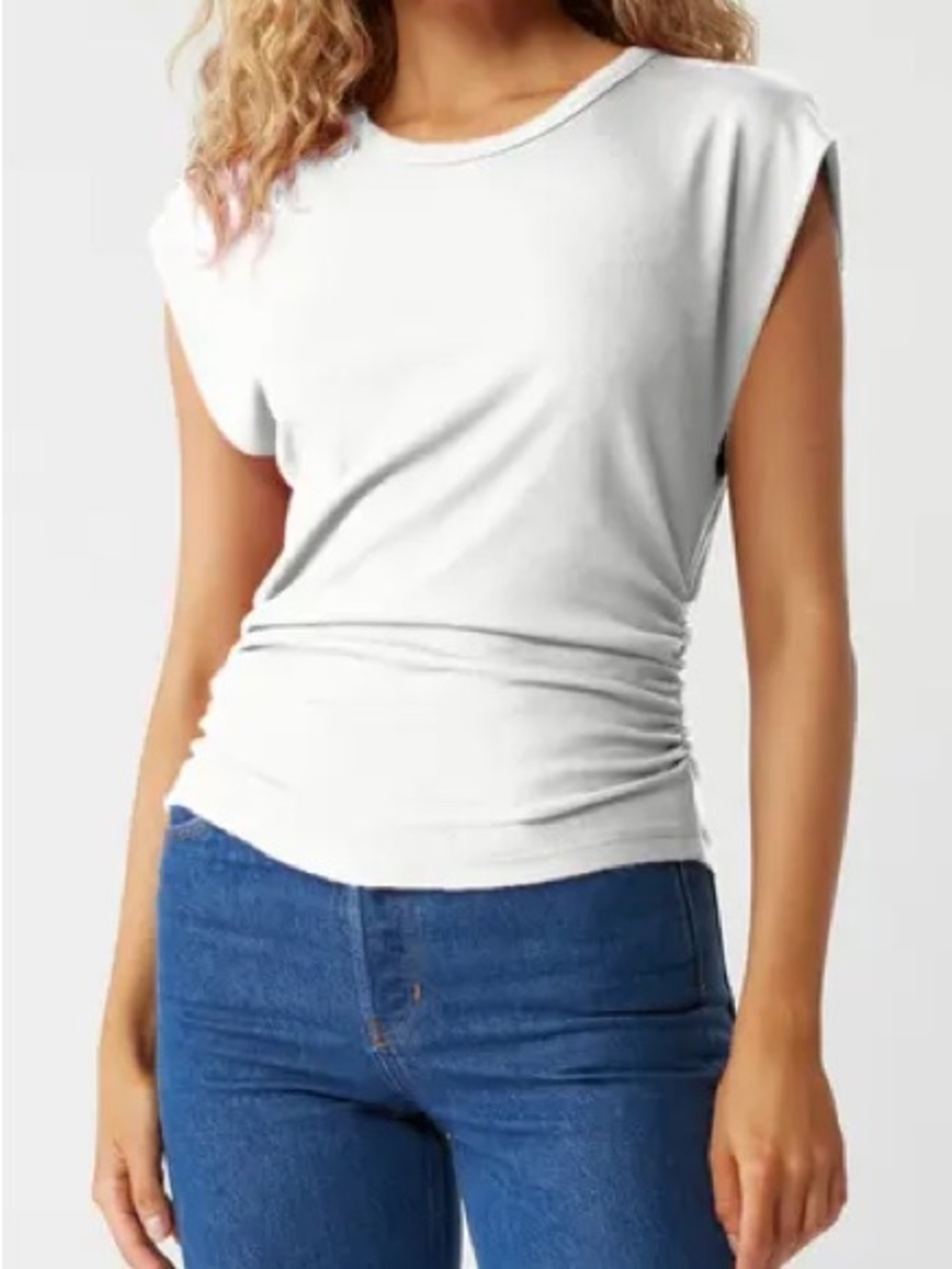 Michael Stars Joni Power Shoulder Top